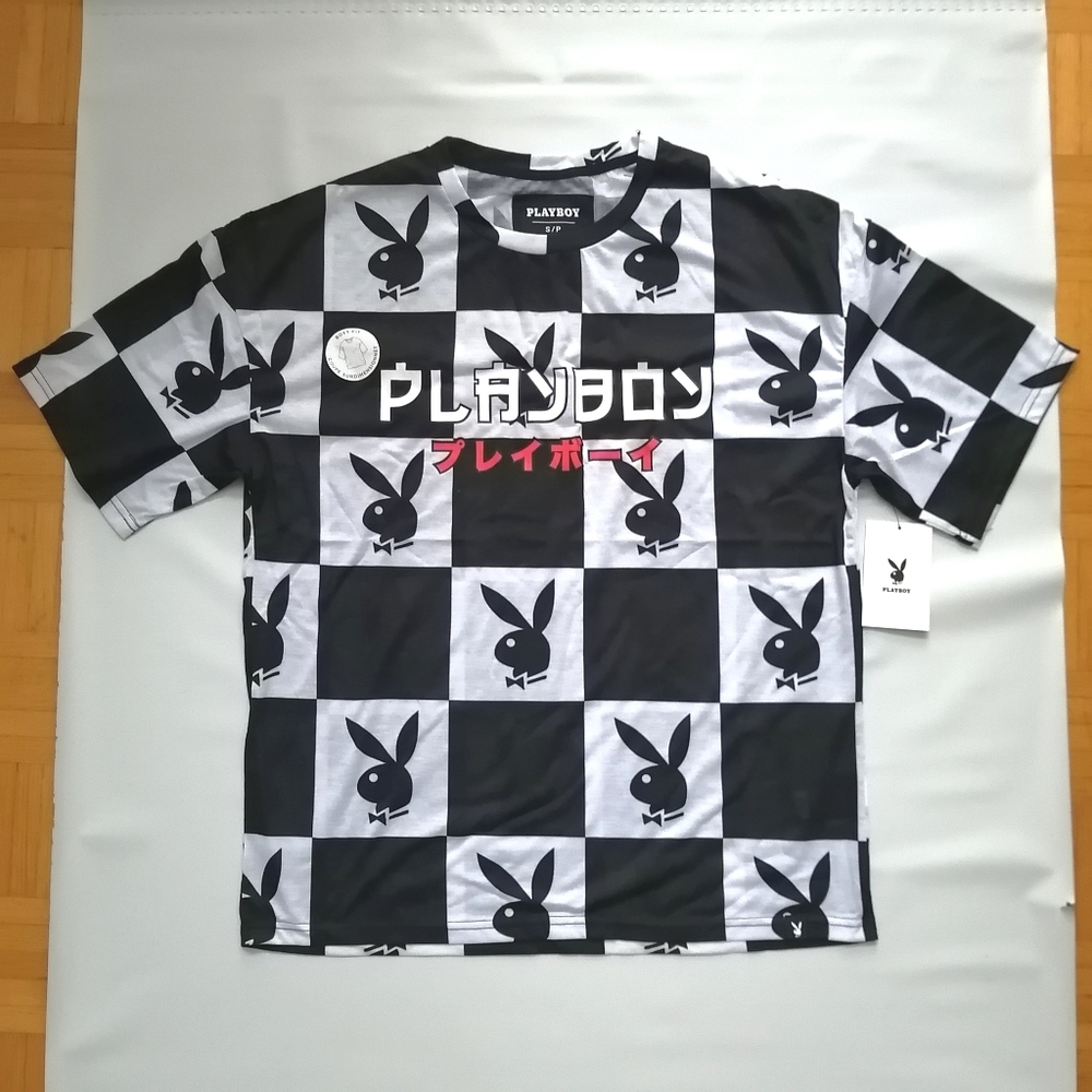 Playboy Boxy Fit T-shirt Small NWT